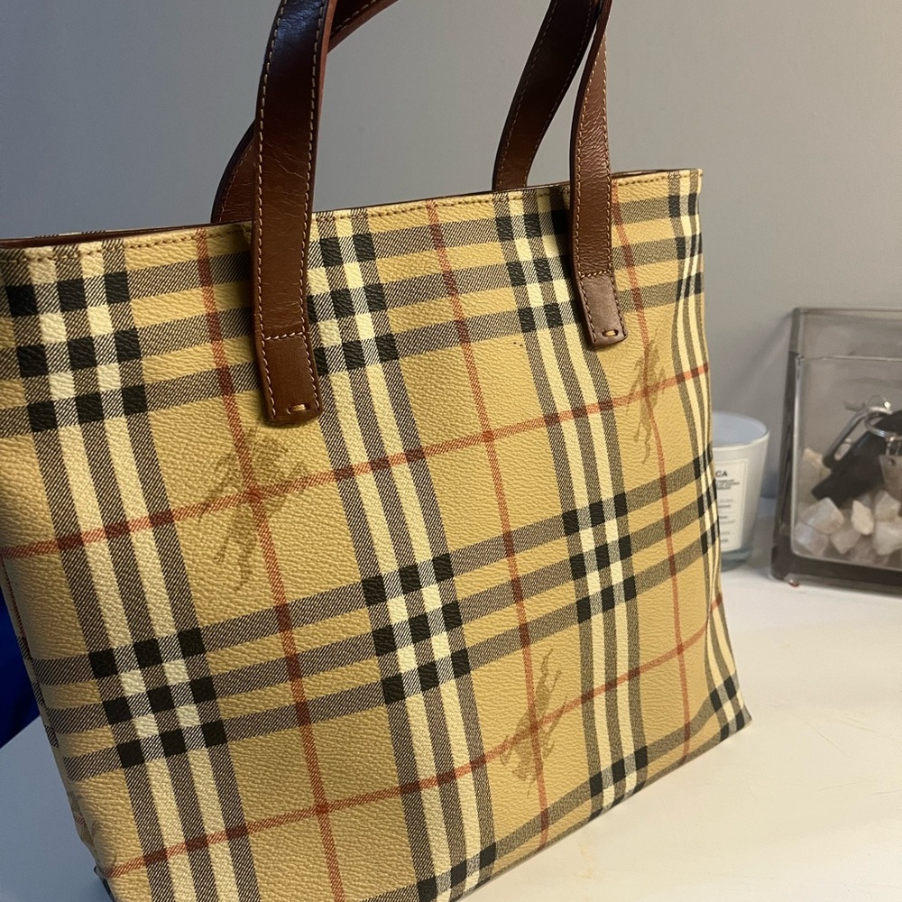 Burberry Haymarket check tote